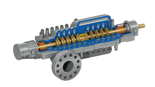 Image 1 for Многоступенчатый двухопорный насос с осевым разъемом тип ВВ3